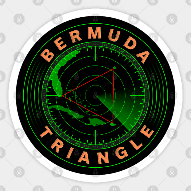 Bermuda Triangle Radar Sticker by CuriousCurios